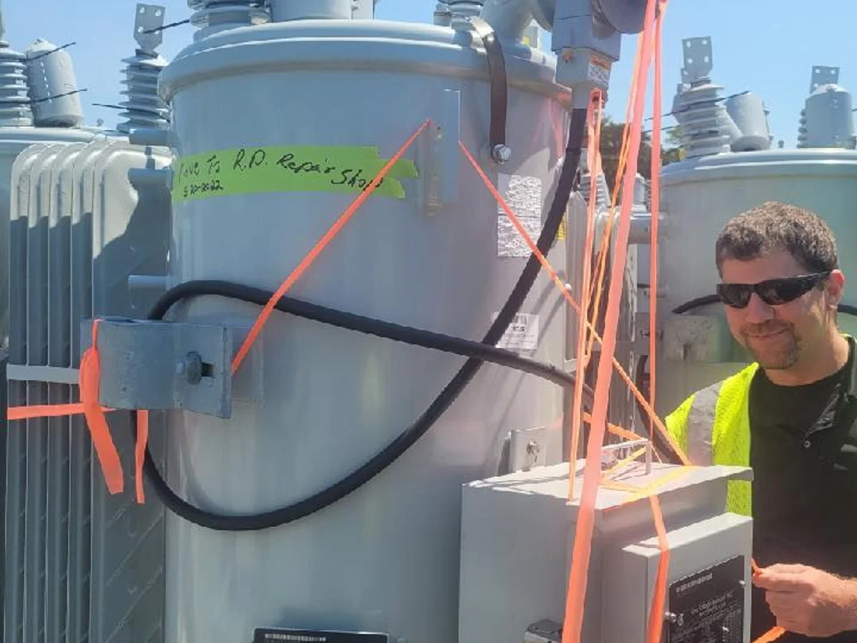 Repairing oil leaks on a transformer