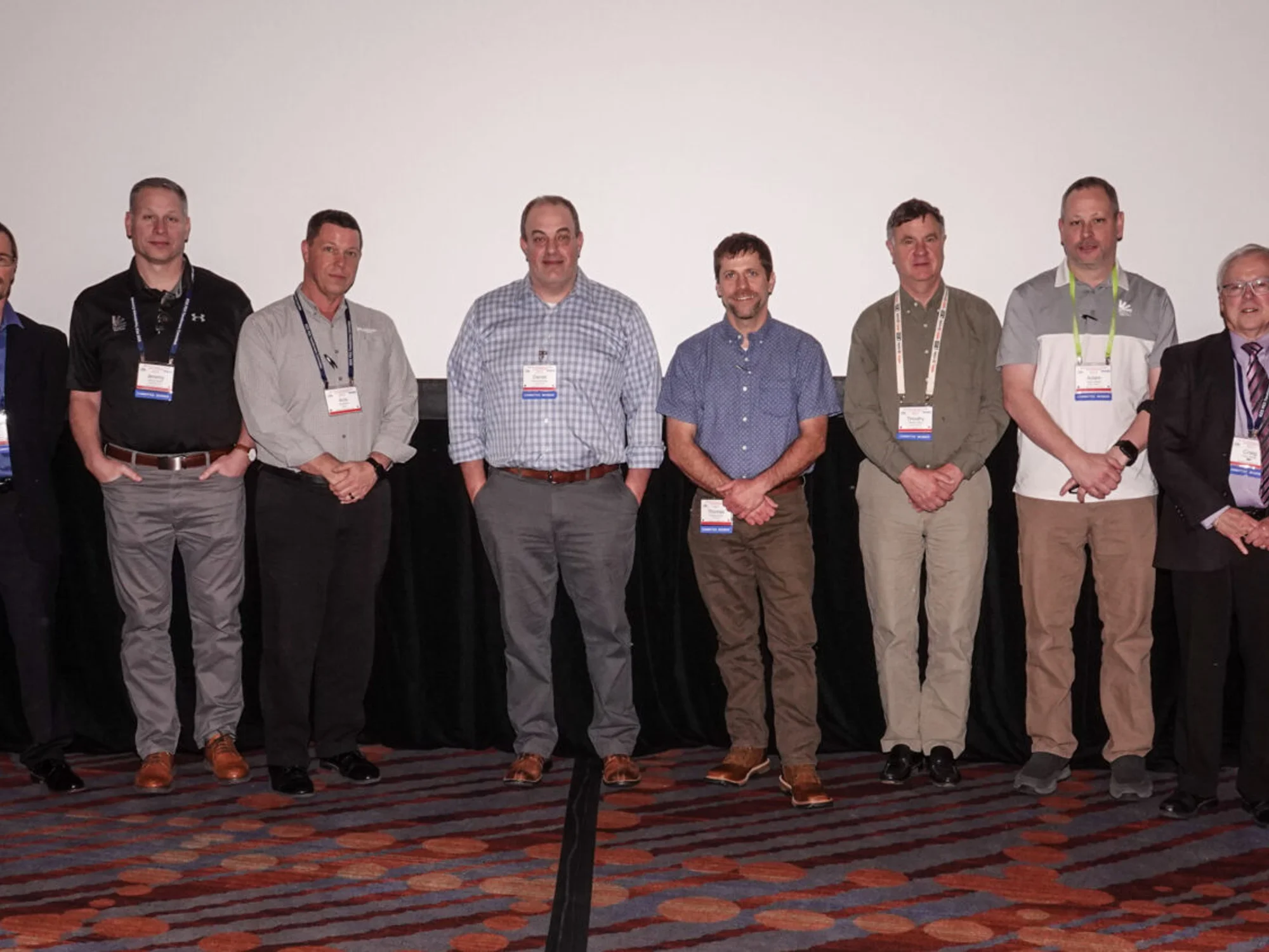 IEEE PC57 working-group recognition — twelve members, including SouthCentral ECC principals